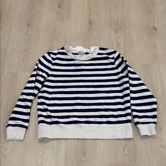 Boden size small Navy and White Striped Crew Neck Sweater - Picture 2 of 7